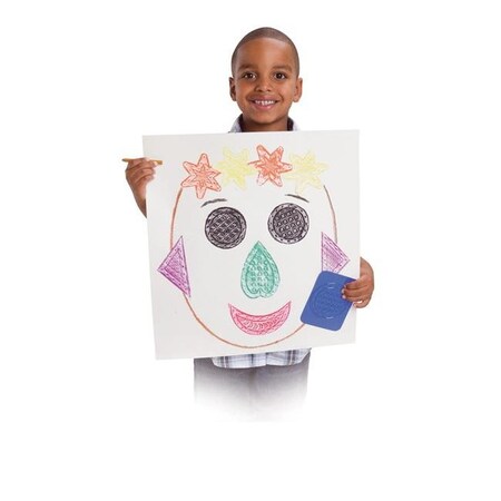 Roylco Roylco Teach Me Shapes Rubbing Plate; Set - 16 1396824